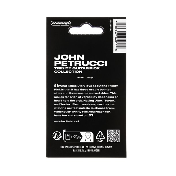 Dunlop PVP124 John Petrucci Trinity Guitar Pick Collection - 6 stk.